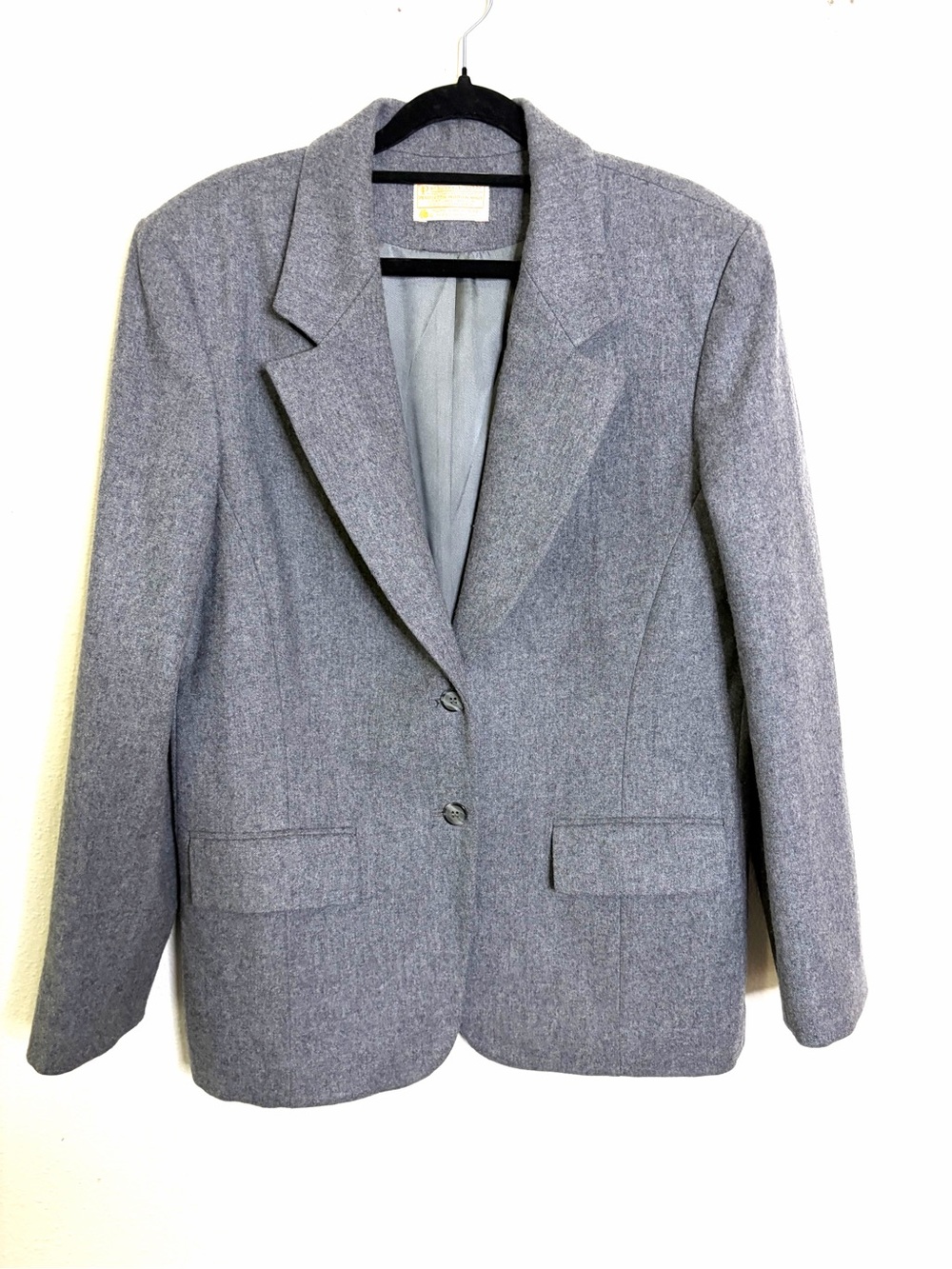 Pendleton Gray vintage 100% Wool women’s Coat Blazer Sz 10 Made in USA